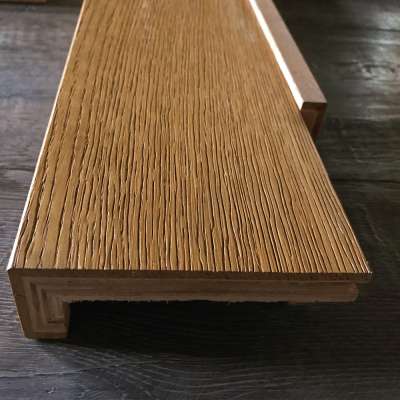 UV lacquer waterproof french oak wood stair floor accessory